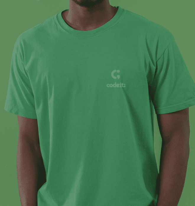그린 코드잇 티셔츠
