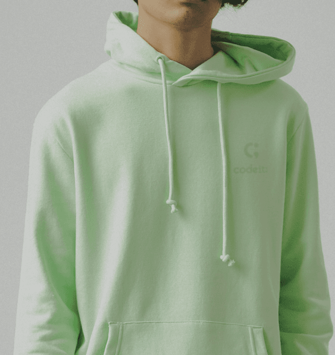 라임 코드잇 후디 스웨트셔츠