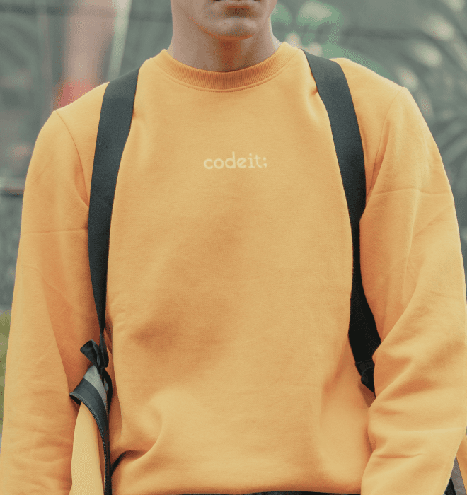 옐로우 코드잇 스웨트셔츠