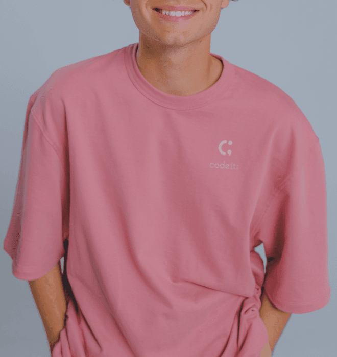 핑크 코드잇 티셔츠