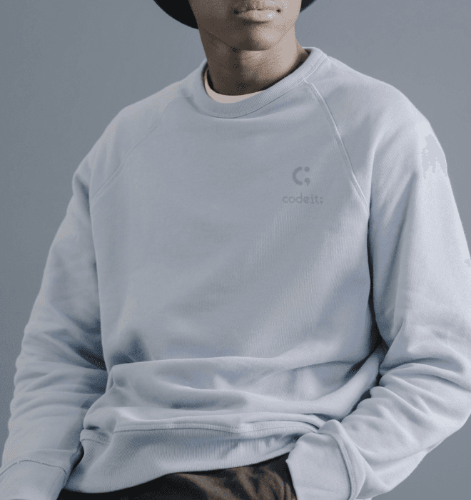 화이트 코드잇 스웨트셔츠